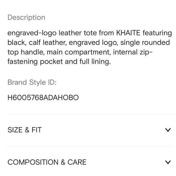 Khaite Engraved Logo Leather tote - Picture 8 of 17